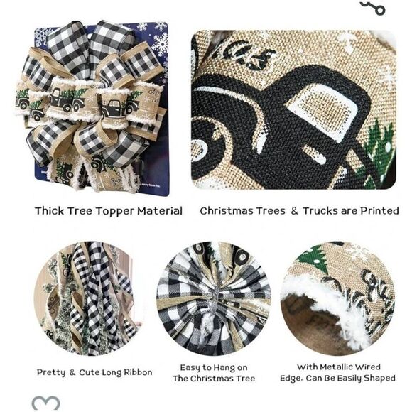 NIP CHRISTMAS TRUCK BOW - Picture 4 of 4